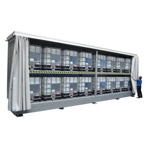 IBC-Container für 16 IBC mit PVC-Planen