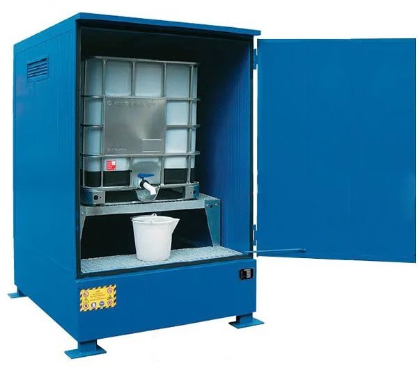 Isolierter IBC-Schrank in Blau