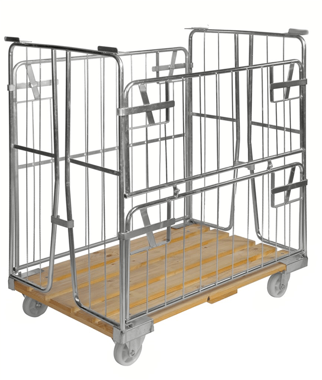 Rollcontainer mit Holzboden